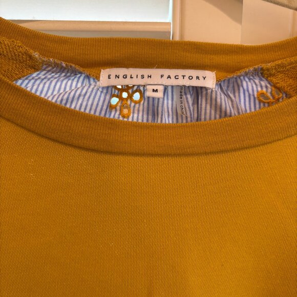 English Factory embroidered yellow sweater - Picture 2 of 3